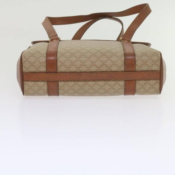 CELINE Macadam Canvas Shoulder Bag Beige Auth - Picture 9 of 16